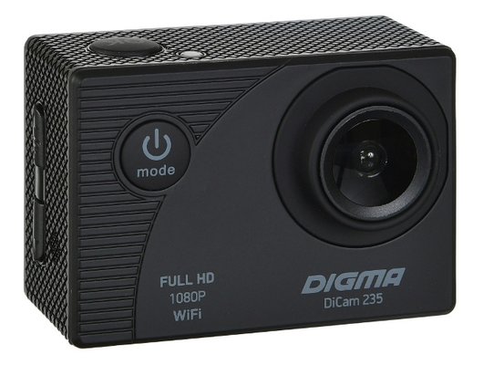 Экшн-камера Digma DiCam 235 черный